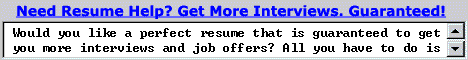 Get Yourself A Guaranteed Resume - Click Here